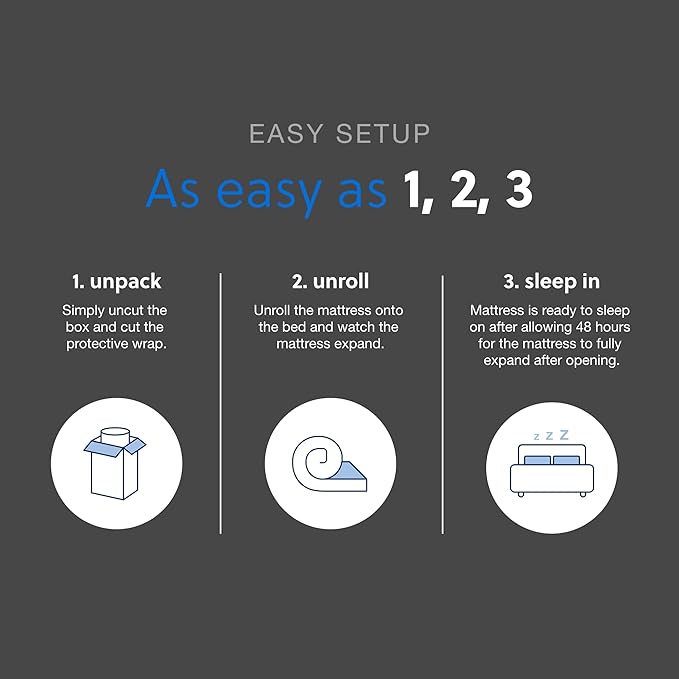 Signature Design by Ashley Chime Memory Foam 12" King Mattress with Thick Memory and Support Foam for Pressure Relief, Fiberglass Free, Mattress In A Box
