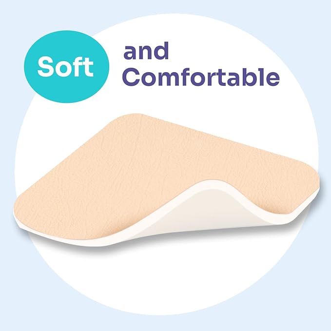 Conkote 10 Pack Foam Dressings Sterile Non-Adhesive Pads for Exudating Wounds 4"x4", FSA or HSA Highly Absorbent Waterproof Dressings for Wound Care, Ulcers, Post Op Trauma, Injuries, Burn