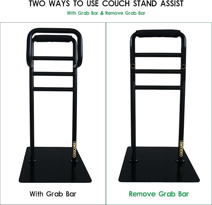 Couch Stand Assist for elderls, Sofa & Chair Stand Assist Rail, Heavy Duty Bed Assist Rail with Non-Slip Covers. Suitable for Seniors and Other Relied On Persons.