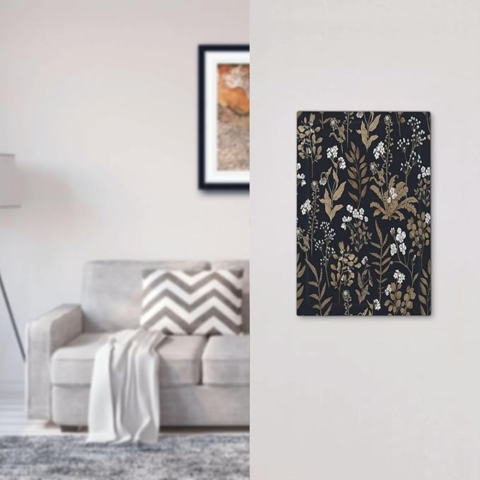 Light Switch Cover Plate Vintage Floral Wildflowers Plant 1 Gang No Device Blank Electrical Wall Plates Faceplate Decorative Switch Plate for Bathroom Home Decor
