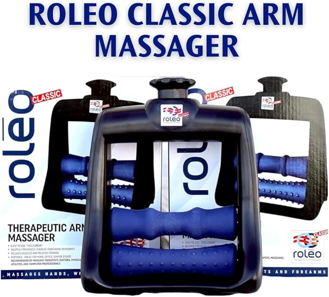 Roleo Arm and Hand Massager; Deep Tissue Forearm, Hand, and Wrist Pain Relief; Arm Roller; Portable. Strong Therapeutic Massage. Invented by a LIC. Massage Therapist. See Our Video. New Sleek Look