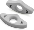 Book Page Holder, 2 Pack Breathable Silicone Thumb Page Holder for Reading, Ideal Book Reader Gifts and Reading Accessories (Medium Size, Grey)