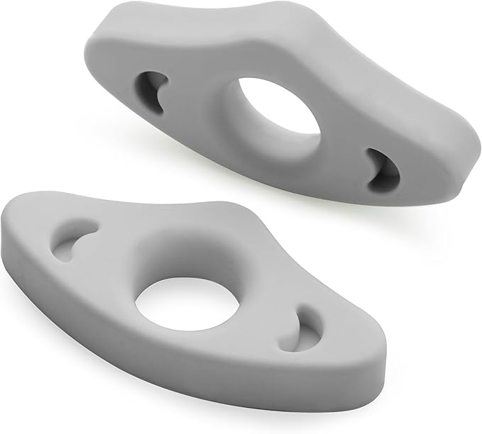 Book Page Holder, 2 Pack Breathable Silicone Thumb Page Holder for Reading, Ideal Book Reader Gifts and Reading Accessories (Small Size, Grey)