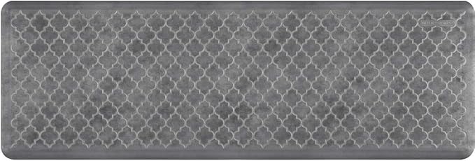 WellnessMats Trellis Collection Anti-Fatigue Floor Mat, Polyurethane – Ergonomic Support Pad for Home, Kitchen, Garage, Office Standing Desk – Water Resistant - Made in USA