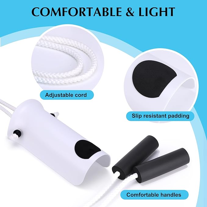 Sock Aid - Wide 3.93" Sock Aid with Foam Handles, Sock Aide Device for Seniors, Sock Helper Easy On Easy Off, White