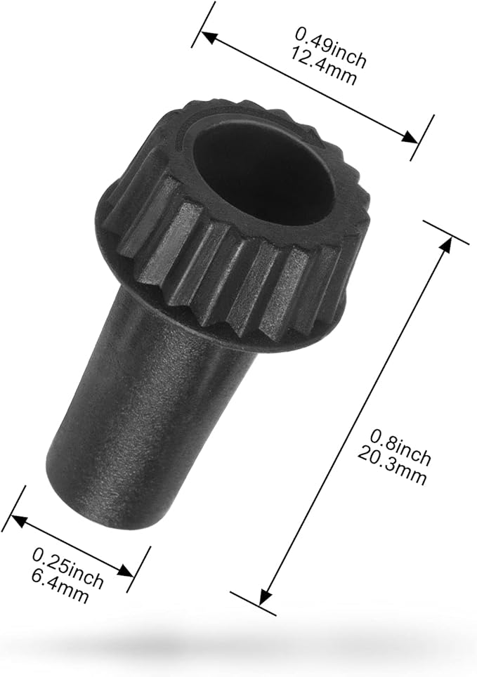 DiCUNO Light Lamp Turn On/Off Switch Knobs Replacement, Black, Standard Size, 4 Packs
