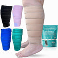 Beltwell® Adjustable Calf Compression Wrap for Swelling, Edema, Lipedema – Easy Leg Compression Sleeve for Circulation, Heaviness, Pain Relief – Ideal Lymphedema Leg Wrap