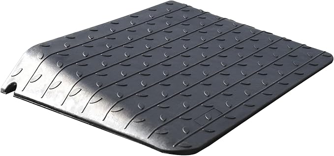 OrangeStar Rubber Threshold Ramp for Doorways, 3.5" Rise Non-Slip Wheelchair Ramp, 33000lbs Load Capacity, Rubber Curb Ramp for Wheelchair, Scooter