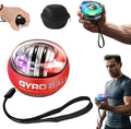 Wrist Ball Hand Exerciser, Auto-Start Torque Ball with LCD Counter, Ball Wrist & Forearm Strengthener, Adjustable Resistance Grip Trainer with LED Lights