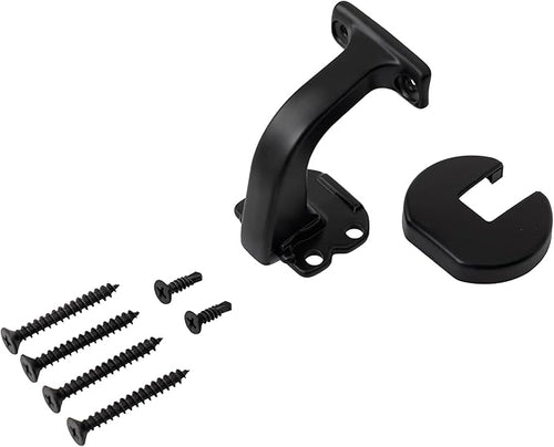 10FT Handrails for Indoor Stairs,Deck,Slope,Modern Aluminum Handrail Set, Wall Mounted, with Zink-Alloy Brackets Aluminium Railing System,Rust Free. (Matte Black, 10 FT)