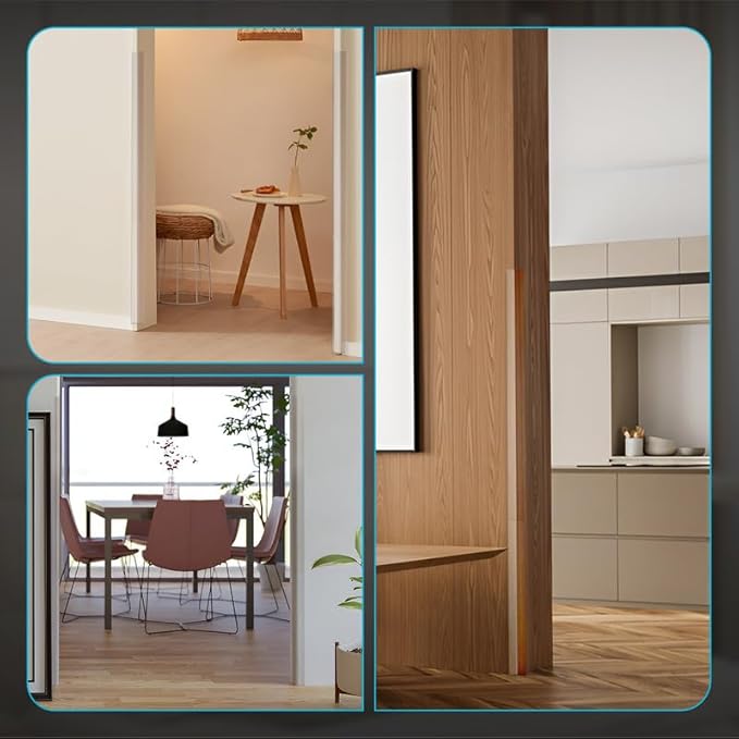 Proflex Wall Corner Protector - Clear 2 inch x 36 inch - Pack of 6 - Self Adhesive Corner Guards for Walls Edge Protection – Easy to Apply – No Tools Needed