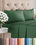 Twin XL 4 Piece Sheet Set - Cooling & Breathable Bed Sheets - Hotel Luxury Bed Sheets for Women, Men, Kids & Teens - Bedding w/Deep Pockets & Easy Fit - Soft & Wrinkle Free - Twin XL Emerald Sheets