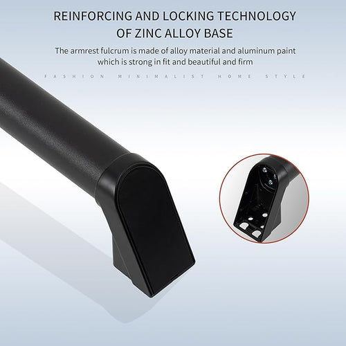10FT Modern Aluminum Handrail Set - ADA Compliant Indoor & Outdoor Stair Railing. 1.4" Diameter Grab Bar. Wall-Mounted with 90°Wall Return End. Ideal for Safe Grip，Rust Free(Matte Black, 10FT)