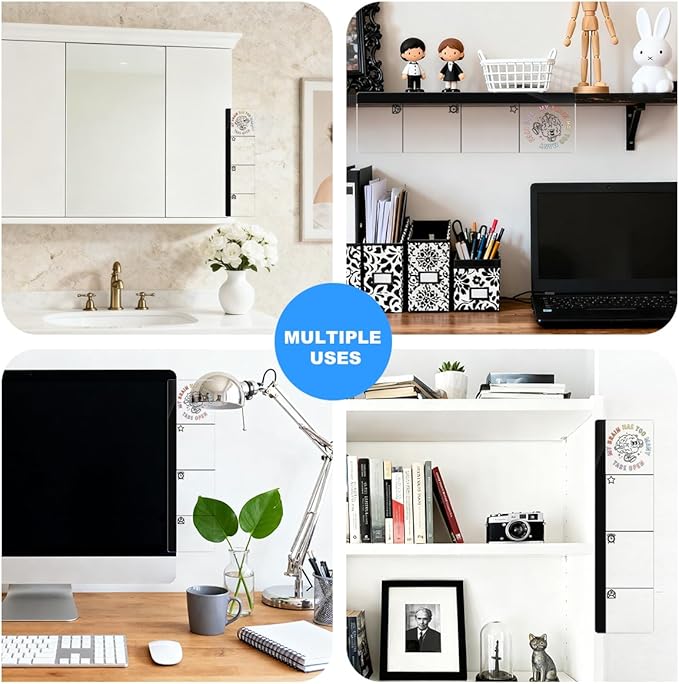 Computer Monitor Memo Board My Brain Has Too Many Tabs Open Logo Decor Monitor Message Board Sticky Notes Office Desk Accessories for Send Family Members Office Friends and Colleagues Gifts