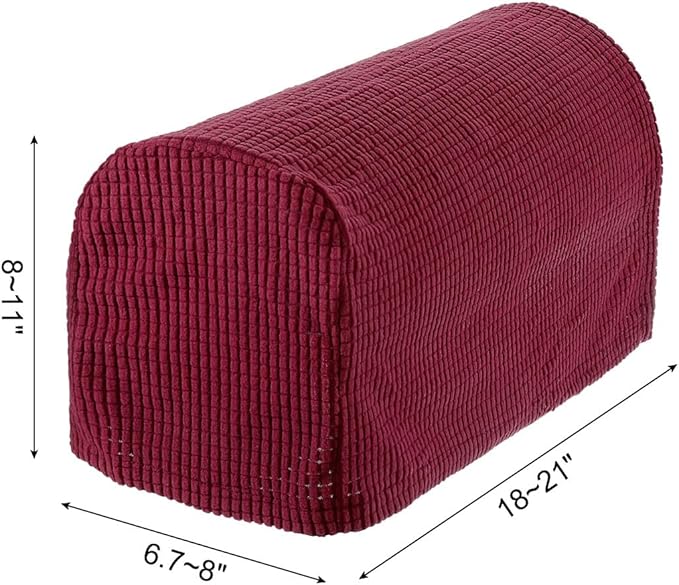 uxcell Stretch Armrest Covers Armchair Anti-Slip for Chairs Sofas Couch Arm Covers Recliner Sofa Burgundy 4 Pcs