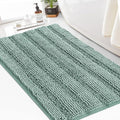 Turquoize Chenille Bath Rugs Shaggy Bathroom Rugs Non Slip Bath Mat for Bathroom 24 x 36 Blue Bath Rug for Bath Room Extra Soft and Absorbent Area Rug, 24"x 36", Duckshell Blue