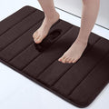 Buganda Memory Foam Bath Mat, 30" x 20", Ultra Soft and Non-Slip Bathroom Rugs, Water Absorbent and Machine Washable Bath Rug for Bathroom, Shower, and Tub, Brown
