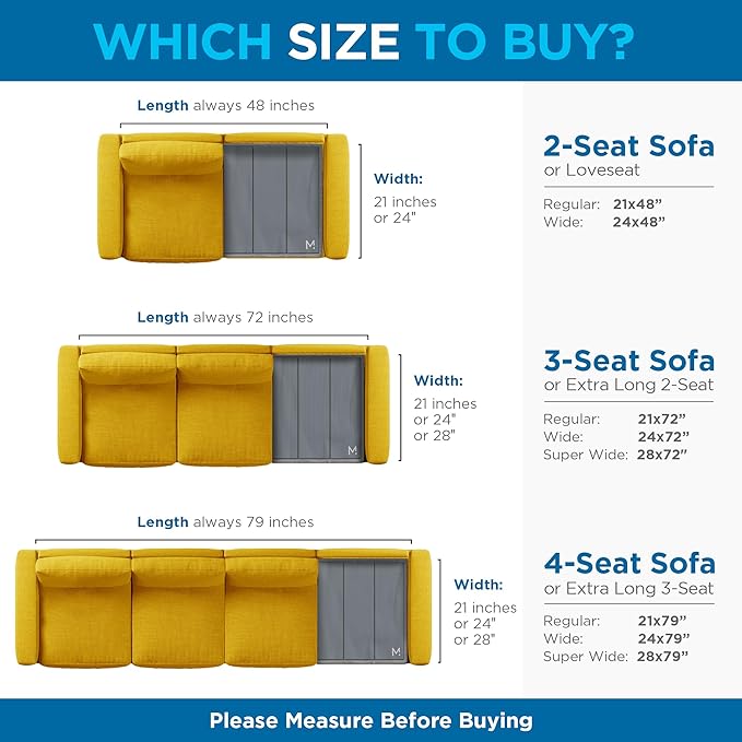 Meliusly Heavy Duty Couch Cushion Support for Sagging Cushions (21x48) Reinforced Wood Sofa Cushion Support Board for Sagging Seat, Deep Couch Supporter for Under The Cushions, Loveseat Saver