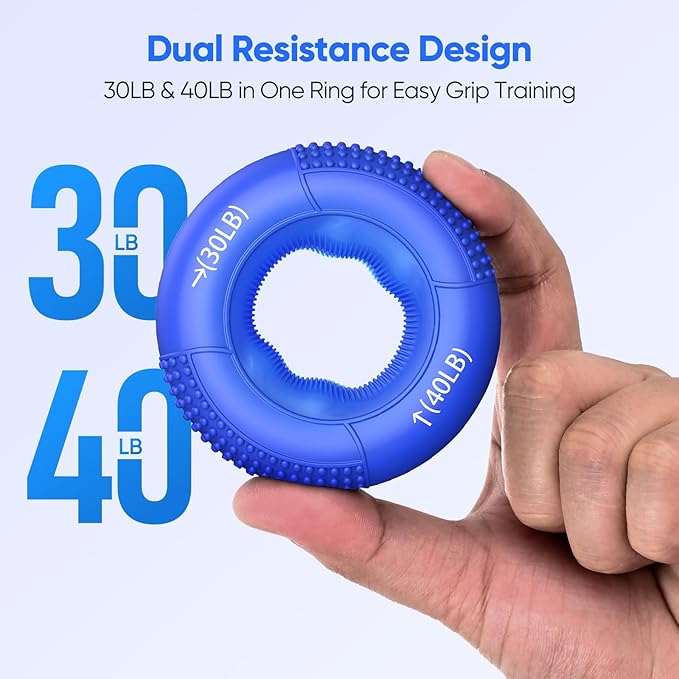 FitBeast Grip Strength Tester Set with Hand Strengthening Tools – Track Progress, Build Strength & Support Hand Recovery (3-in-1 Kit)