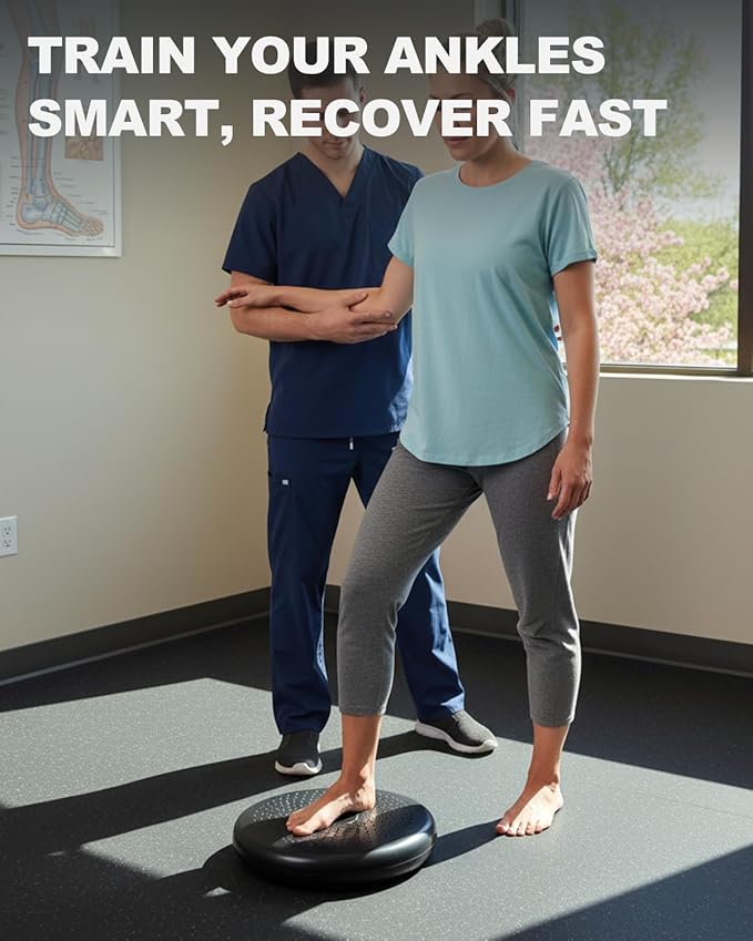 Trideer Wobble Cushion Core Balance Disc, Flexible Seating for Classroom Elementary, Wiggle Seat for Sensory Kids, Balance Pad with Inflation Pump