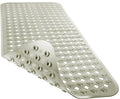 Yimobra Non Slip Bath Mat, Super Strong Suction Cups,34.5"x15.5"Long Tub Mat with Drain Holes, Machine Washable Fast Draining Shower Mats, Bathroom Essentials,Camel