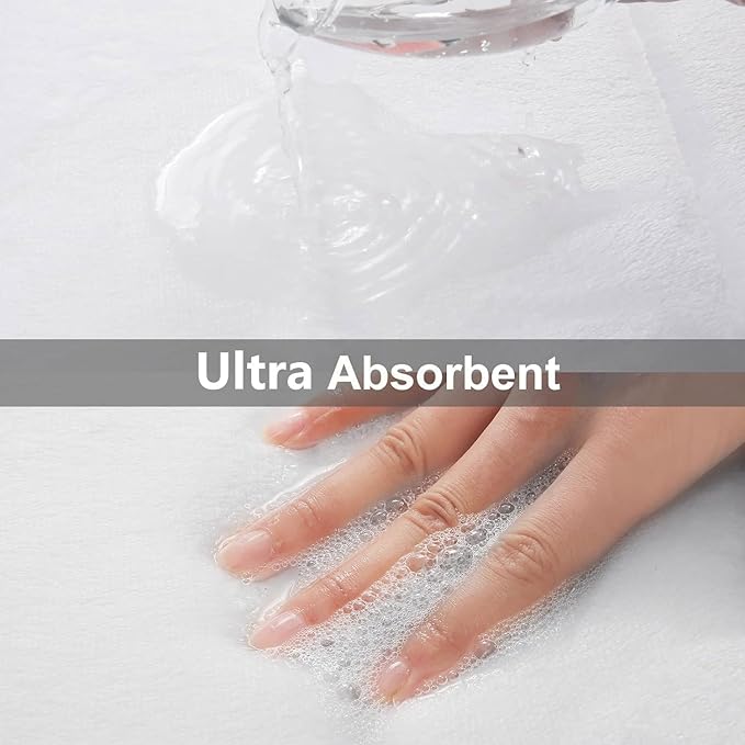 Buganda Memory Foam Bath Mat, 44" x 24", Ultra Soft and Non-Slip Bathroom Rugs, Water Absorbent and Machine Washable Bath Rug Runner for Bathroom, Shower, and Tub, White