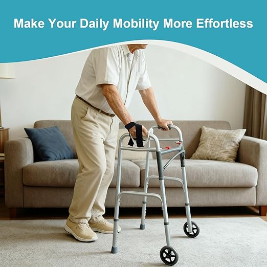 Right Walker Hand Support with Dual Anti-Slip Straps – Comfortable Splint for Elderly & Limited Hand Mobility Users, Easy to Use at Home/Outdoor