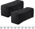 uxcell 2pcs Stretch Armrest Covers for Chairs/Sofas, Couch Arm Covers with Twist Pin, Furniture Protector Slipcovers for Sofa Chair Recliner Black