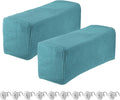 uxcell 2pcs Stretch Armrest Covers for Chairs/Sofas, Couch Arm Covers with Twist Pin, Furniture Protector Slipcovers Light Blue