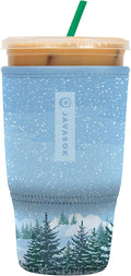 Sok It JavaSok Iced Coffee & Cold Soda Insulated Neoprene Cup Sleeve (Winter Wonderland, Large: 30-32oz)