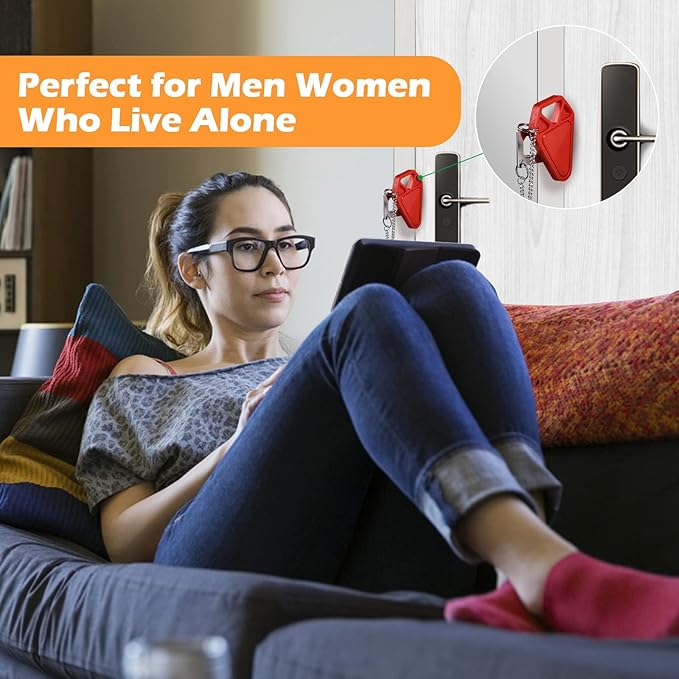 Portable Door Lock Travel Door Locks for Hotel Rooms Apartment Locks Home Security Defender Door Lock Latch Extra Door Locker from Inside Safety Door Locks for Travelers Portable Lock for Door