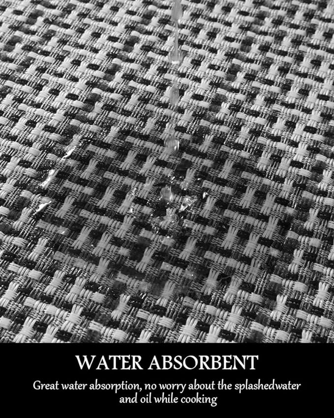 Kitchen Rugs and Mats Non Skid Washable - Non Slip Absorbent Kitchen Runner Rugs for Floor, Machine Washable Standing Mats for in Front of Sink,Entryway,Entrance,Door(20"x32",Grey)