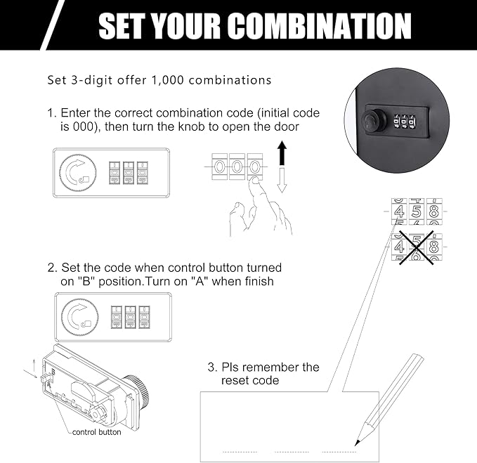Kikerike Key Box Wall Mount, 48 Key Hooks & Tags, Steel Security Locking Key Cabinet, Storage Key Lock Box with Code, Key Management Cabinet with Combination Lock