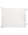 Retractable Baby Gate for Stairs – 33” Height, Expands up to 55” Width – Safety Gate for Infants, Toddlers, Dogs & Pets – Easy Install, Secure Closure, White Mesh Design for Indoor & Outdoor Use