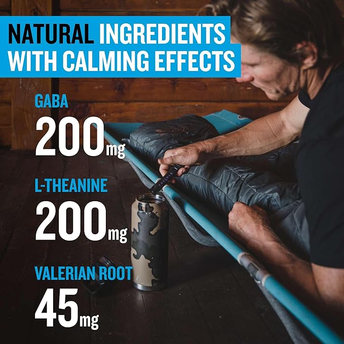 PROTEKT GABA L Theanine Supplement | Melatonin-Free Sleep Aid for Adults | Valerian Root for Night Support & Restful Sleep | GABA Calm Liquid Drink Mix for Adults | Mixed Berry, Pack of 10