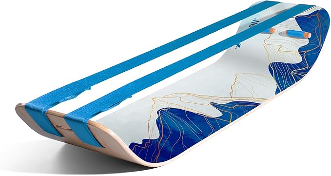 GIBBON SlackBoard - GiBoard Balance Board - Gift for Kids & Adults - 1 & 2 Line Options - Slackline Balance Trainer for Core Workouts, Standing Desk Exercise, Home Gym, Yoga & More