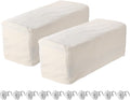 uxcell 2pcs Stretch Armrest Covers for Chairs/Sofas, Couch Arm Covers with Twist Pin, Furniture Protector Slipcovers White