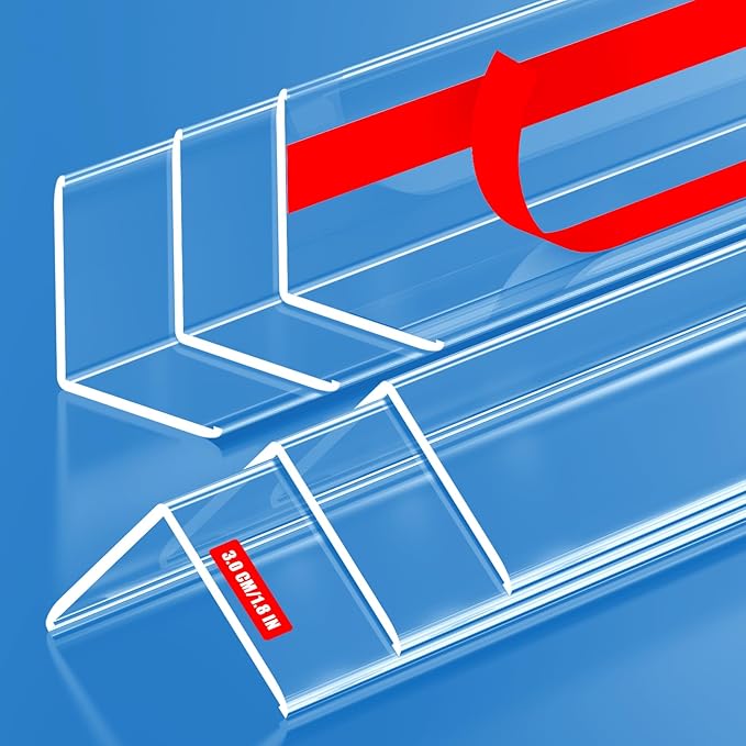 6PCS Clear Self-Adhesive Wall Corner Protectors，Corner Guards & Edge Protector for Wall Door Frame Cabinet Baseboard & Door, Table, Stair (39.4" X 1.18")