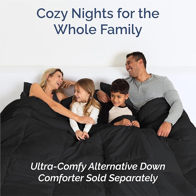 King 6 Piece Sheet Set - Cooling & Breathable Bed Sheets - Hotel Luxury Bed Sheets for Women, Men, Kids & Teens - Comfy Bedding with Deep Pockets & Easy Fit - Soft and Wrinkle Free - King Black Sheets