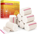 FRESINIDER Premium Elastic Bandage Wrap, 8 Pack 3" Cotton Latex Free Compression Bandage Wrap with Touch Closure at Both Ends, Support & First Aid for Sports, Medical, and Injury Recovery