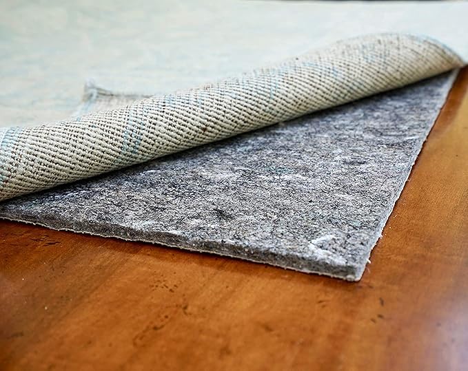 RUGPADUSA - Dual Surface - 8'10" x 11'10" - 1/4" Thick - Felt + Rubber - Non-Slip Backing Rug Pad - Safe for All Floors