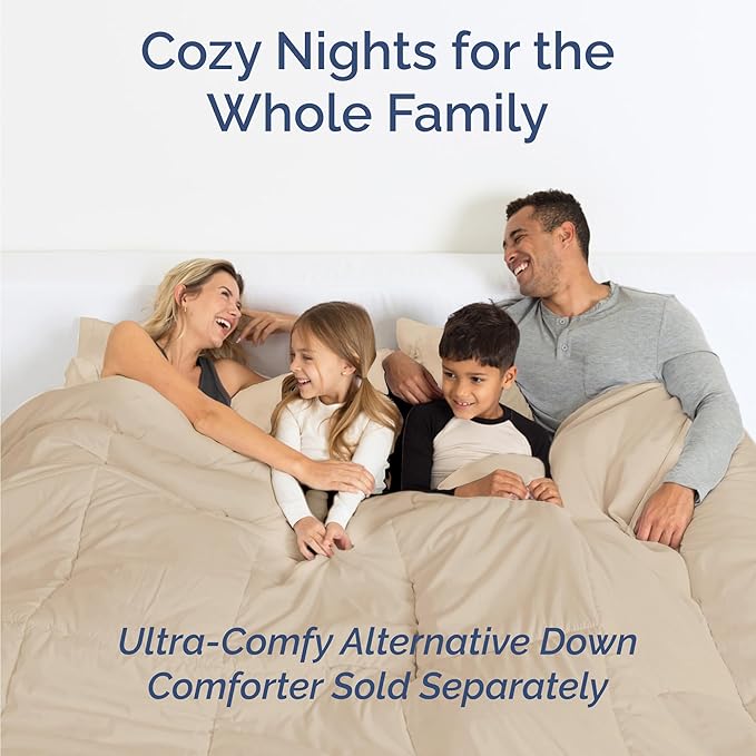 Twin 4 Piece Sheet Set - Cooling & Breathable Bed Sheets - Hotel Luxury Bed Sheets for Women, Men, Kids & Teens - Comfy Bedding with Deep Pockets & Easy Fit - Soft and Wrinkle Free - Twin Cream Sheets