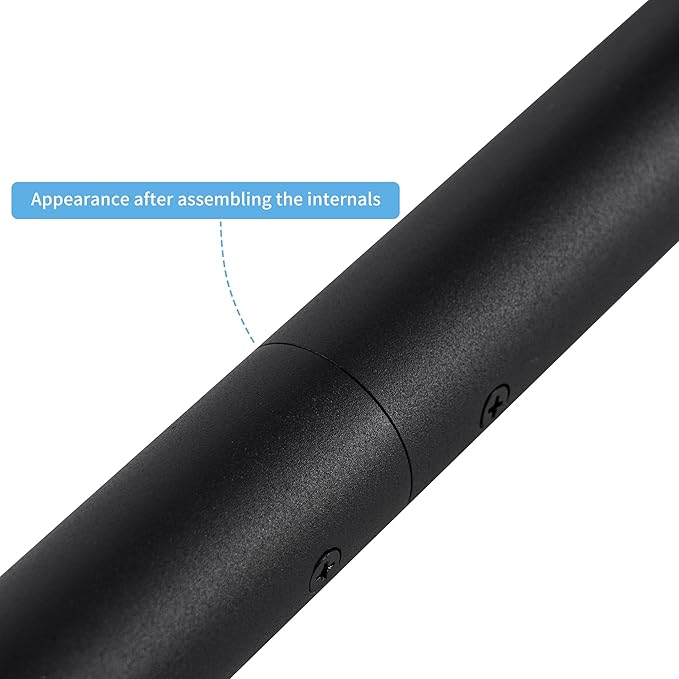 15FT Modern Aluminum Handrail Set, handrails for Indoor Stairs,Deck,Slope, Wall Mounted Staircase handrails, Zink Alloy Brackets Included,Rust Free. (Matte Black, 15 FT)