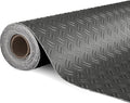 Bonnlo 7.5 X 20 FT Garage Floor Mat,Thickened Double Diamond Plate Garage Floor Covering, PVC Garage Flooring Roll for Under Car,Garage, Warehouse, Gyms, Trailer