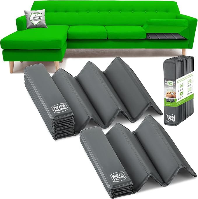 BEN'SHOME® Heavy Duty Sectional Cushion Support Board – Instantly Repair Sagging Sofa Seat | 23" x 81"+45" | .5" Furniture Grade Wood Under Cushions Insert, Anti-Slip, Extend Sofas & Couches Life