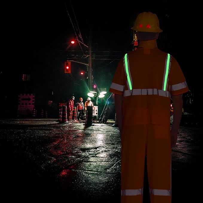 A-SAFETY High vis Reflective Mesh safety Vest ANSI Class 3,with Pockets and Zipper