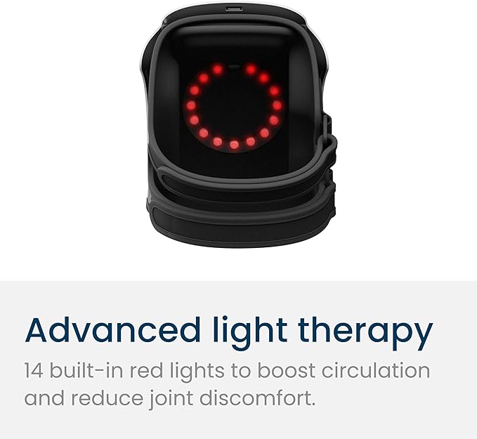 Nobol PhysioFlex Portable Warm Up & Recovery Knee Massager – Cordless Red & Infrared Light, Heat & Vibration Therapy to Restore Comfort, Rebuild Strength & Keep You Moving