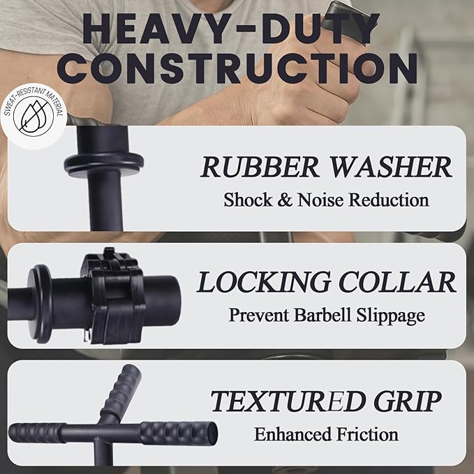 The Strong Arm Forearm & Wrist Strengthener – Adjustable Alloy Steel Grip Trainer with 3 Anti-Slip Finger Sleeves & Clamp, Wrist Roller Bar for Flexion, Extension & Grip Workout