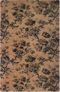Decorative Light Switch Cover Plate Vintage Floral Botanical Brown Background 1 Gang No Device Single Blank Outlet Covers Wall Plate Switch Plate Covers for Bathroom Bedroom Decor