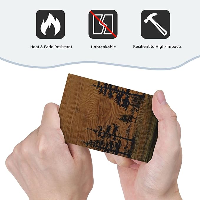 Decorative Light Switch Cover Plate Rustic Farmhouse Brown Board Pine Tree Wood Grain 1 Gang No Device Single Blank Outlet Covers Wall Plate Switch Plate Covers for Bathroom Decor